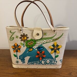 Embellished Zodiac Canvas Tote